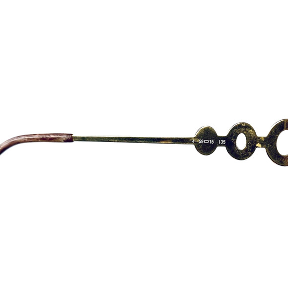 VT Christian Dior Gold Oval Glasses - Picture 7 of 10